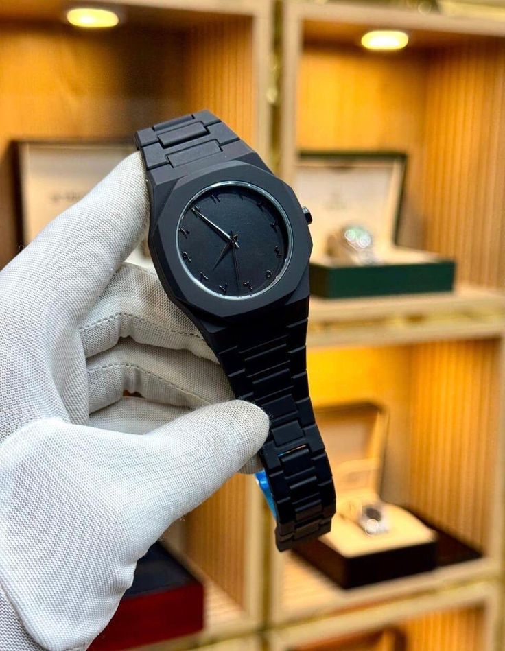 Aura Quartz Watch Black Lightweight Design Arabic Dial Black Aura Arabic Watch For Men